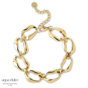 BIG WAVY LINK armbånd varenr. B6660 fra BAY by Aqua Dulce