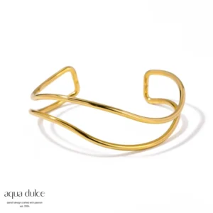 BIG WAVY bangle varenr. B6661 fra BAY by Aqua Dulce