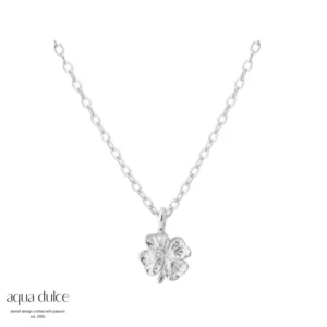Clover sølv halskæde fra Aqua Dulce varenr. 6890