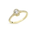 Elvira 14 kt diamant ring fra Nuran