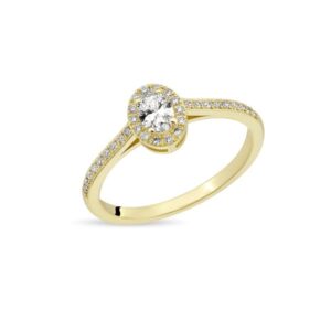 Elvira 14 kt diamant ring fra Nuran