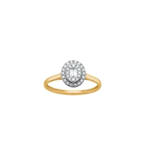 14 kt guldring m. 0,204ct dia fra Siersbøl