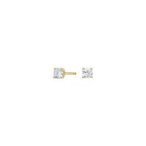 Luxury 14 kt guld 2x0,25ct ørestikker m. labgrown fra Siersbøl