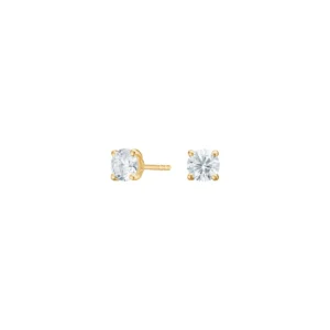 Luxury 14 kt guld 2x0,50ct ørestikker m. labgrown fra Siersbøl